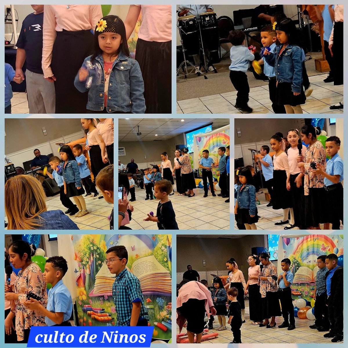Children participating in a Genesis Hoy service