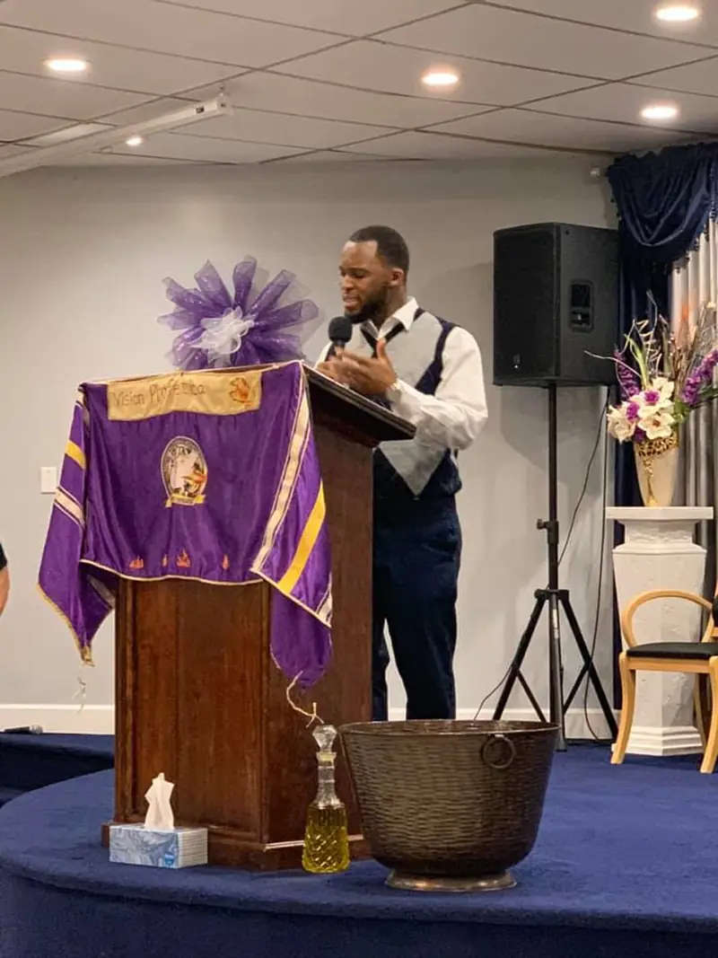 Preaching at the altar